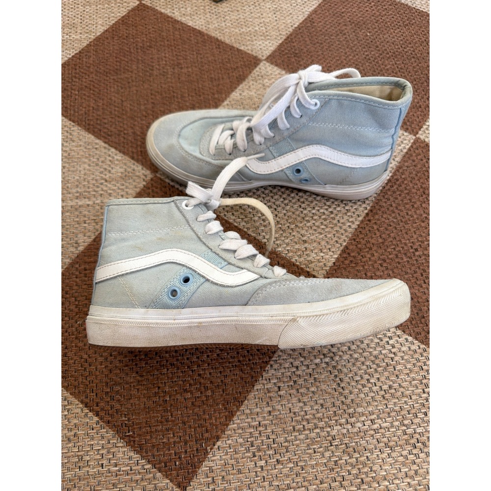 Vans Gilbert Crockett High Pro Light Blue Skate Shoes Mens 5 Womens 6.5